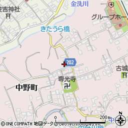 長崎県島原市中野町150周辺の地図