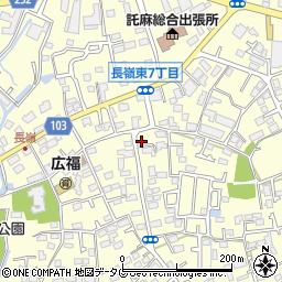 ビユーテー株式会社　熊本営業所周辺の地図