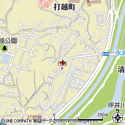 熊本県熊本市北区打越町32-54周辺の地図