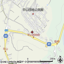 長崎県諫早市平山町349周辺の地図