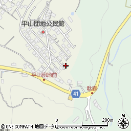長崎県諫早市平山町354-2周辺の地図