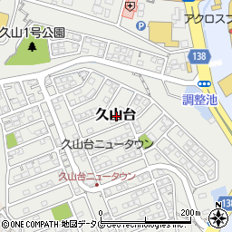 長崎県諫早市久山台周辺の地図