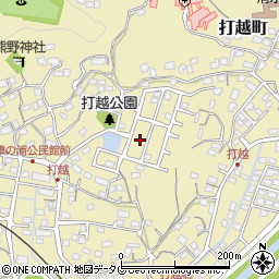 熊本県熊本市北区打越町25周辺の地図