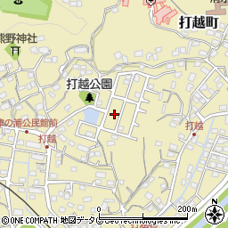 熊本県熊本市北区打越町25周辺の地図