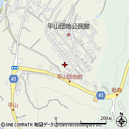 長崎県諫早市平山町348周辺の地図
