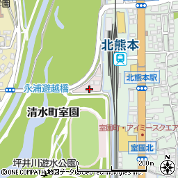 熊本県熊本市北区清水町大字室園47周辺の地図