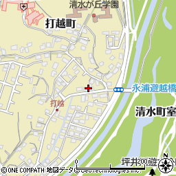 熊本県熊本市北区打越町32-40周辺の地図