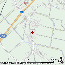 長崎県雲仙市吾妻町阿母名1718-2周辺の地図