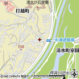 熊本県熊本市北区打越町32-38周辺の地図