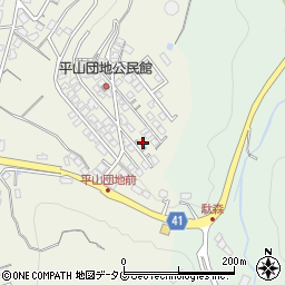 長崎県諫早市平山町357-64周辺の地図