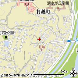 熊本県熊本市北区打越町31-58周辺の地図