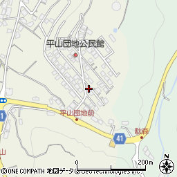 長崎県諫早市平山町357-28周辺の地図