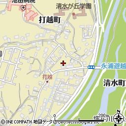 熊本県熊本市北区打越町32周辺の地図