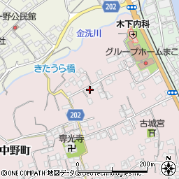 長崎県島原市中野町113周辺の地図