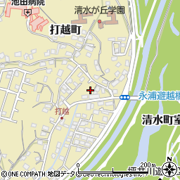 熊本県熊本市北区打越町32-31周辺の地図