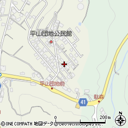 長崎県諫早市平山町357-24周辺の地図