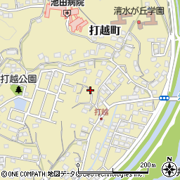 熊本県熊本市北区打越町31周辺の地図