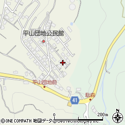 長崎県諫早市平山町357-78周辺の地図