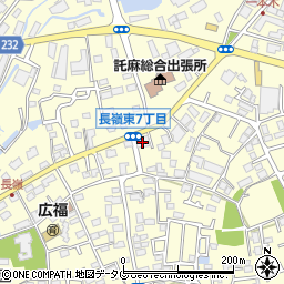 肥後銀行託麻東支店 ＡＴＭ周辺の地図