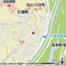 熊本県熊本市北区打越町32-30周辺の地図