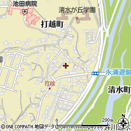 熊本県熊本市北区打越町32-15周辺の地図