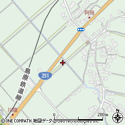 長崎県雲仙市吾妻町阿母名1992-1周辺の地図