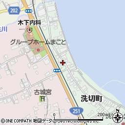 長崎県島原市洗切町9周辺の地図