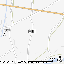 熊本県阿蘇郡南阿蘇村白川周辺の地図