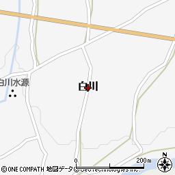 熊本県南阿蘇村（阿蘇郡）白川周辺の地図