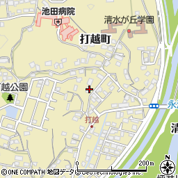 熊本県熊本市北区打越町31-56周辺の地図