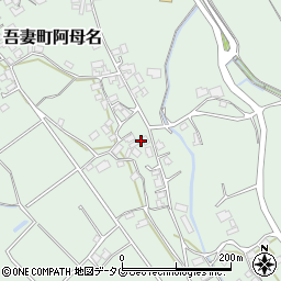 長崎県雲仙市吾妻町阿母名990周辺の地図