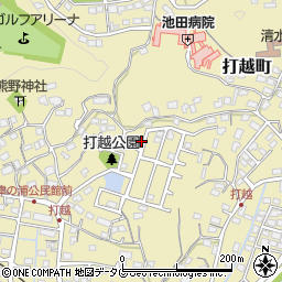 熊本県熊本市北区打越町30周辺の地図