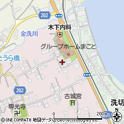 長崎県島原市中野町33周辺の地図