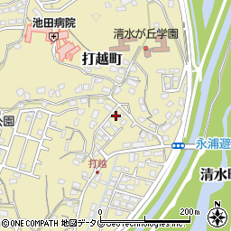 熊本県熊本市北区打越町32-20周辺の地図