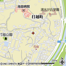熊本県熊本市北区打越町31-68周辺の地図
