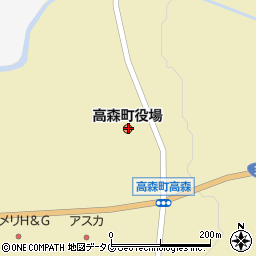 熊本県阿蘇郡高森町周辺の地図