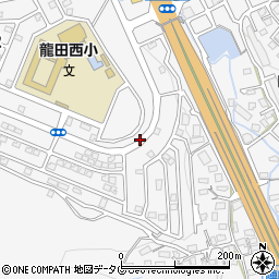 熊本県熊本市北区龍田陳内周辺の地図