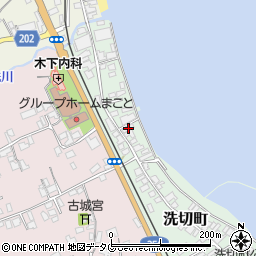 長崎県島原市洗切町7周辺の地図