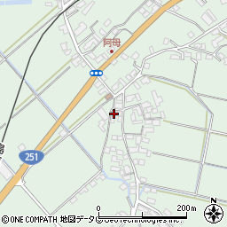 長崎県雲仙市吾妻町阿母名2153周辺の地図