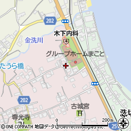長崎県島原市中野町32周辺の地図