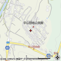 長崎県諫早市平山町357-13周辺の地図