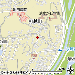 熊本県熊本市北区打越町31-45周辺の地図