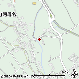 長崎県雲仙市吾妻町阿母名980周辺の地図