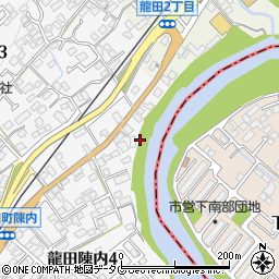 熊本県熊本市北区龍田陳内4丁目23周辺の地図