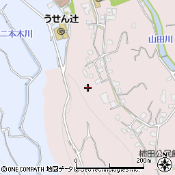 長崎県雲仙市吾妻町栗林名404周辺の地図