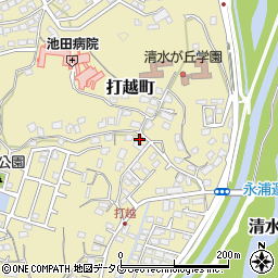 熊本県熊本市北区打越町31-44周辺の地図