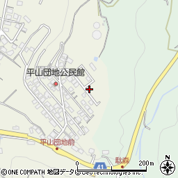 長崎県諫早市平山町357-74周辺の地図