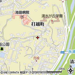 熊本県熊本市北区打越町31-41周辺の地図