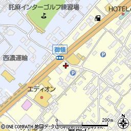 ファミリーマート御領三丁目店周辺の地図