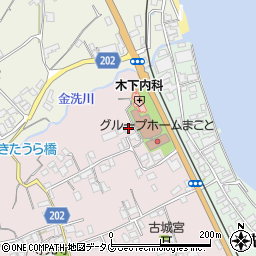 長崎県島原市中野町91周辺の地図